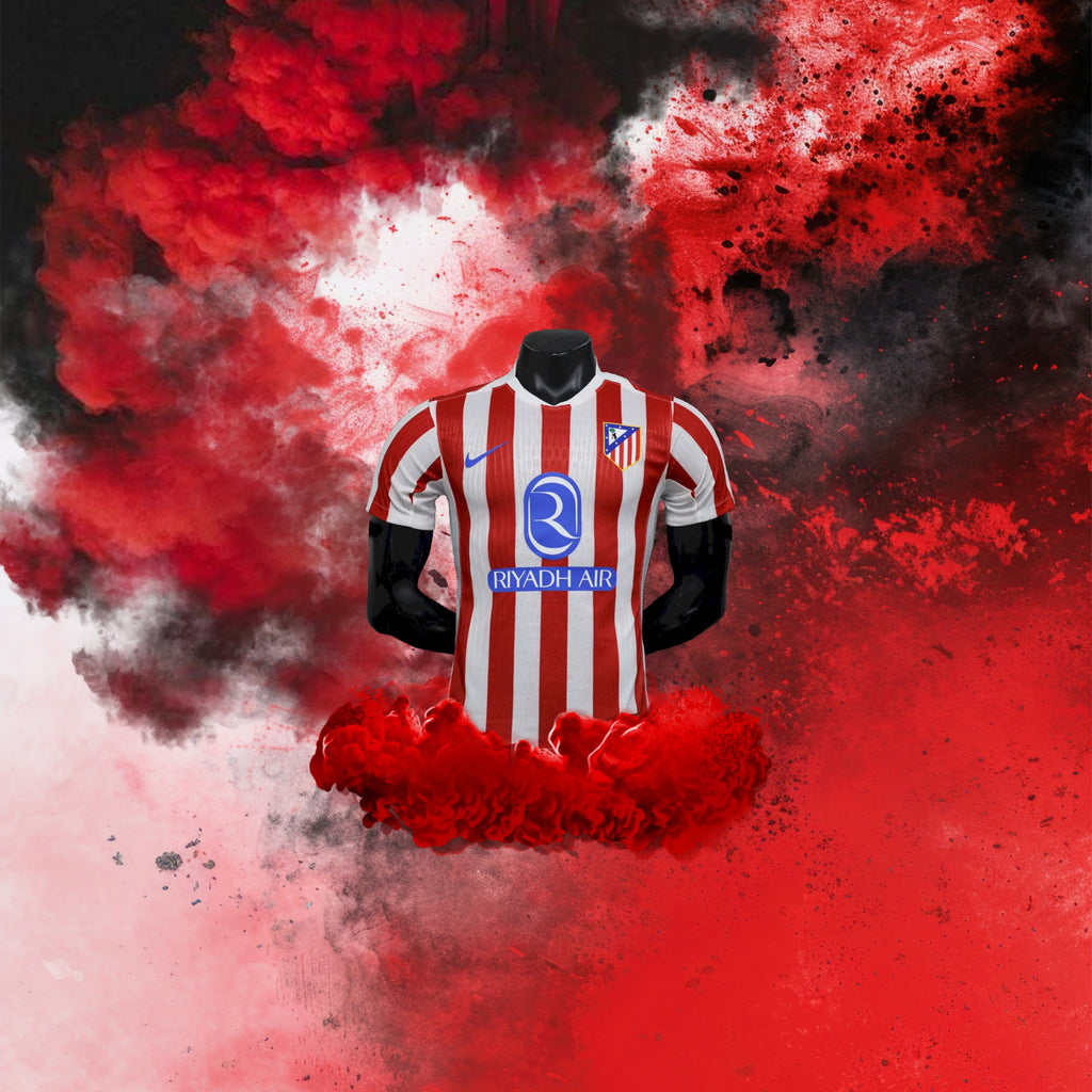 Atletico Madrid 25/26 maillots a domicile Player and fan version