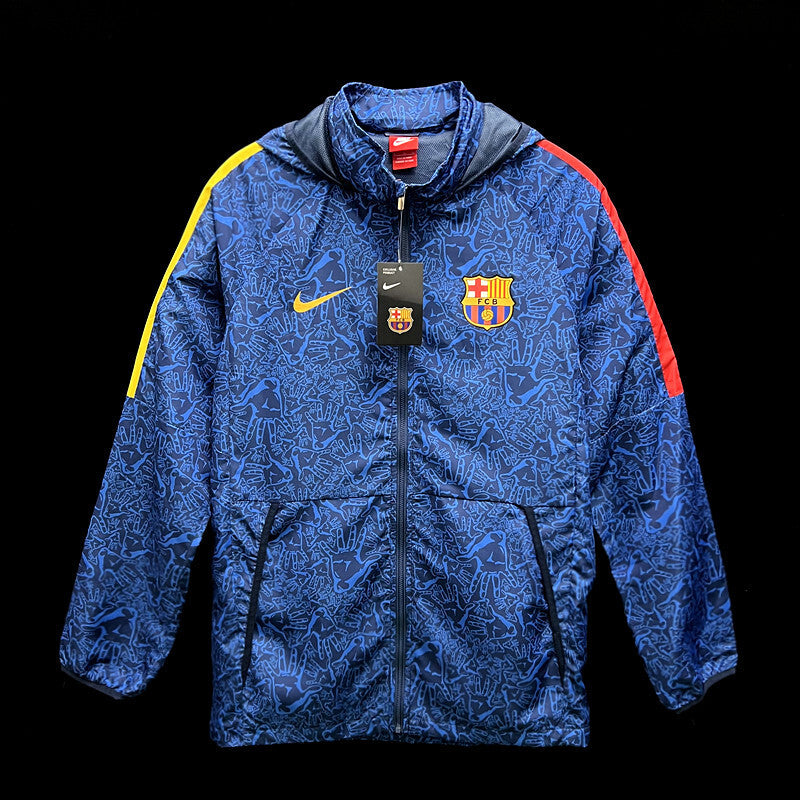 Coupe-vent bleu Barcelone