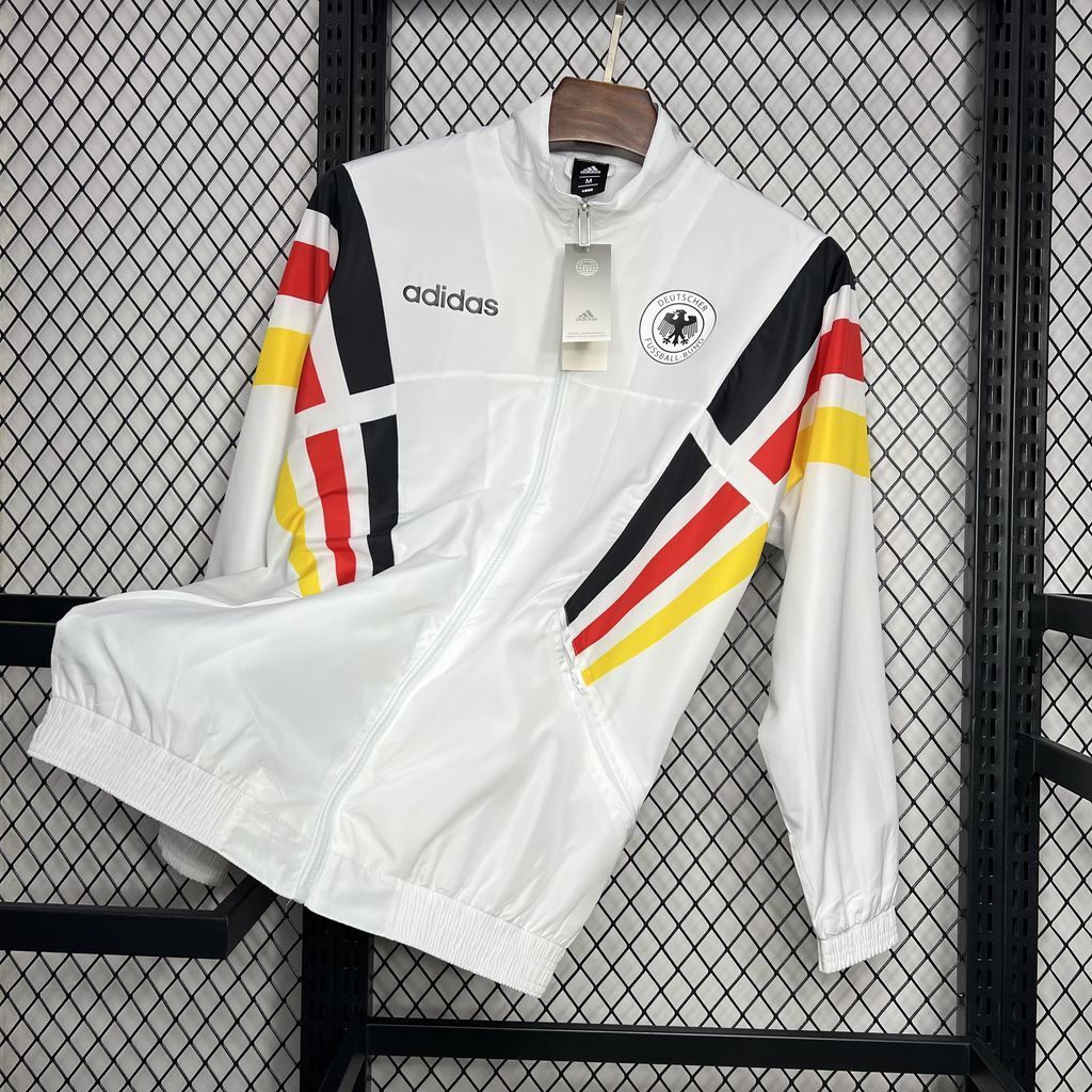 Veste coupe-vent blanche Allemagne Euro 24/25