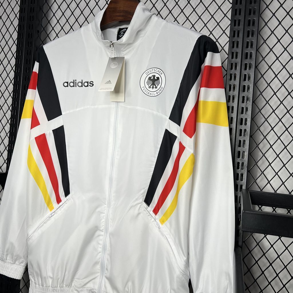 Veste coupe-vent blanche Allemagne Euro 24/25