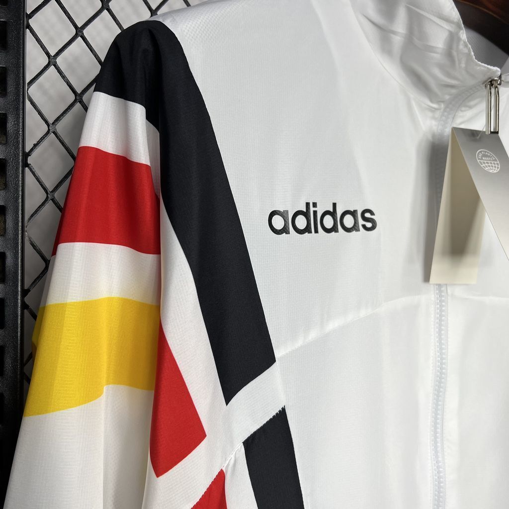 Veste coupe-vent blanche Allemagne Euro 24/25