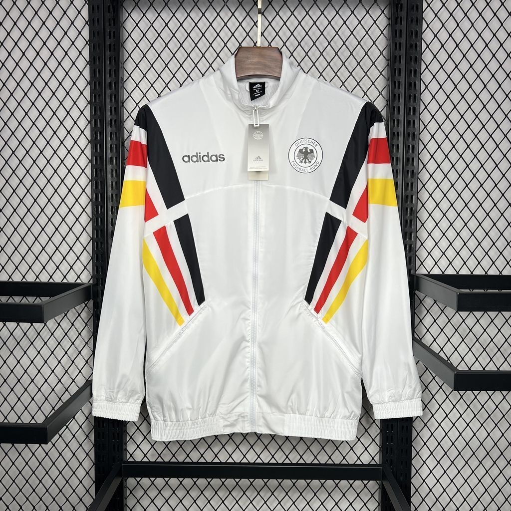 Veste coupe-vent blanche Allemagne Euro 24/25