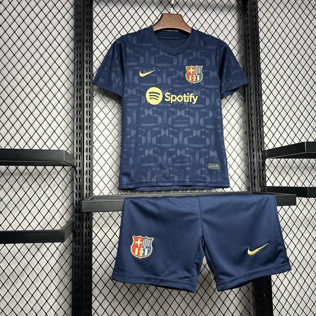kit enfant du FC Barcelone 24/25 en édition spéciale 125e anniversaire