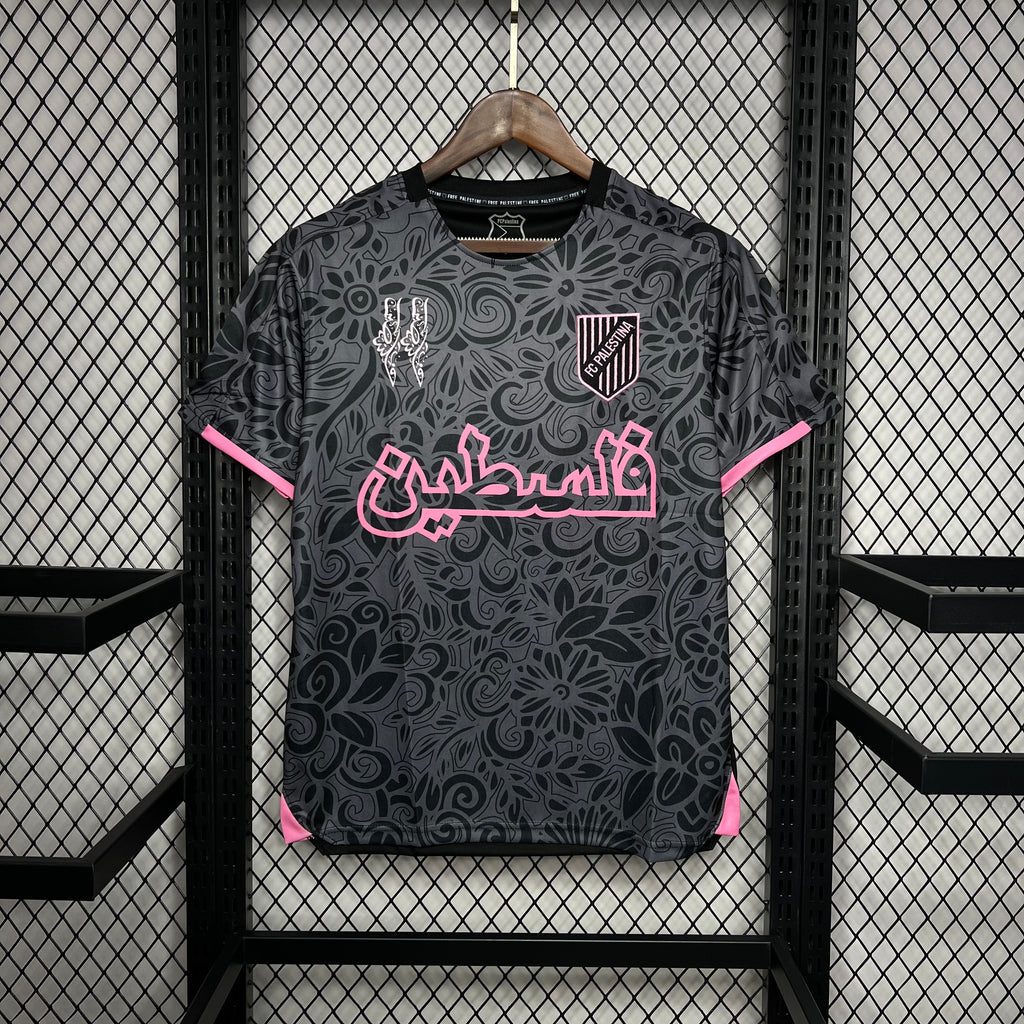 Maillot noir d'entraînement d'avant-match du CD Palestino saison 23/24