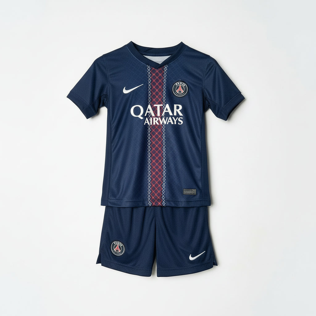 kit domicile enfant PSG saison 25/26.