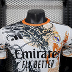Real Madrid Maillot 25/26 Black and white dragon player version